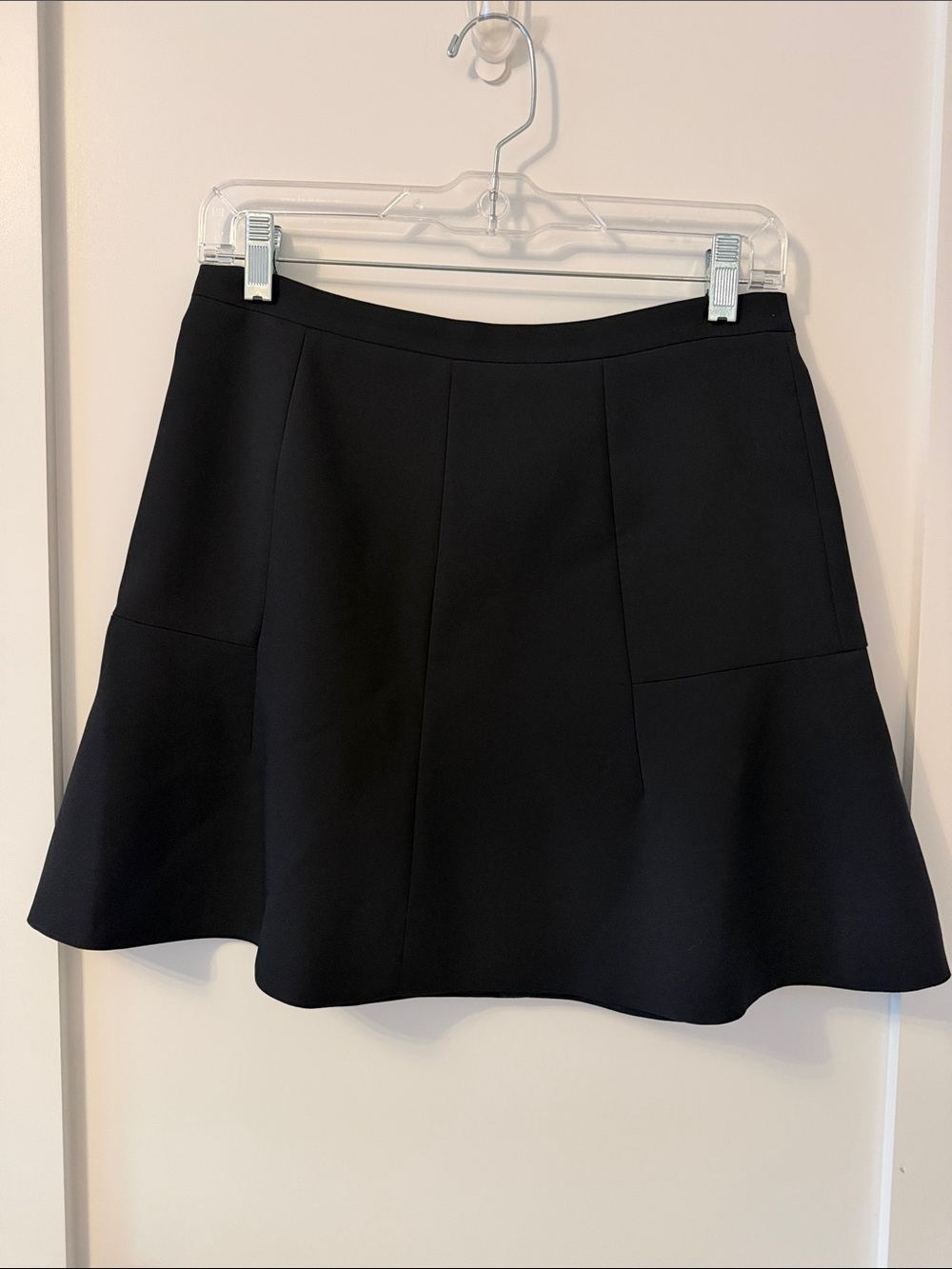 J. Crew Black A-Line Flared Skirt